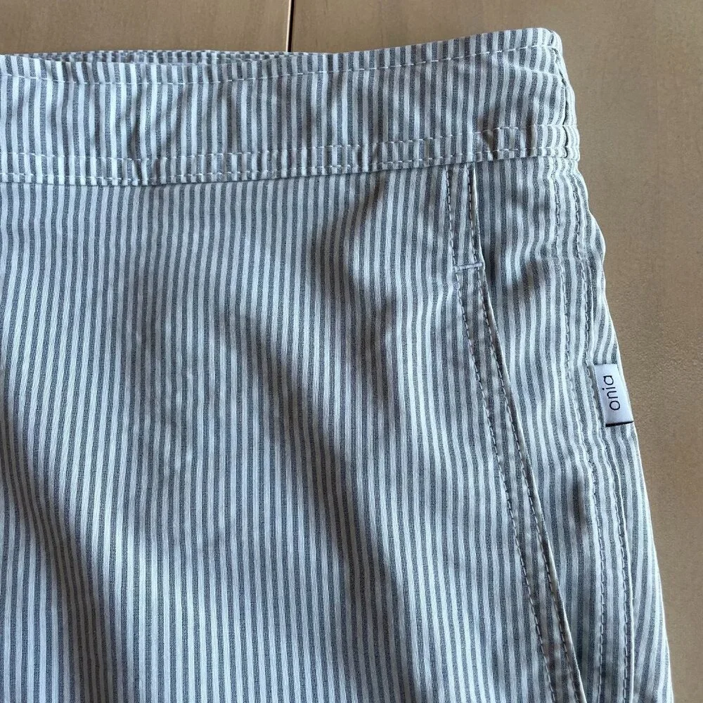Onia Men's Blue Striped Swim Trunks - Size‎ 34